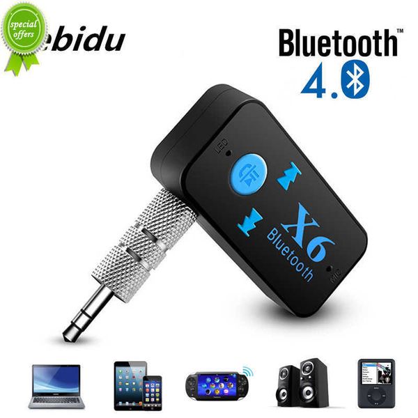 Новый автомобильный комплект 3 в 1 Bluetooth v4.1 Bluetooth-приемник 3,5 мм aux + устройство чтения карт TF + громкая связь стерео аудиоприемник музыкальный адаптер
