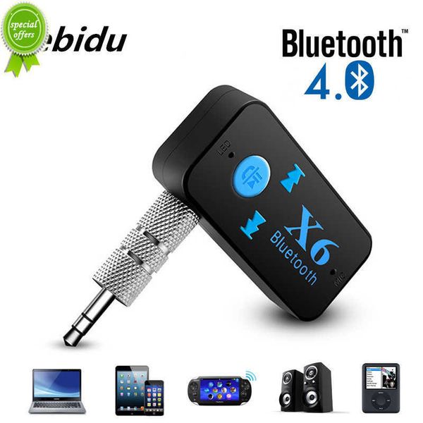 Novo kit veicular bluetooth 3 em 1 v4.1 receptor bluetooth 3,5 mm aux + leitor de cartão TF + chamada viva-voz receptor de áudio estéreo adaptador de música