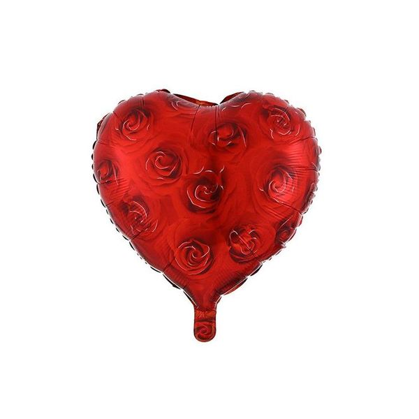 Вечеринка одолжена 18 -дюймовым сердцем воздушные шарики Дни Святого Валентина Я люблю тебя алюминиевая фольга Гелие