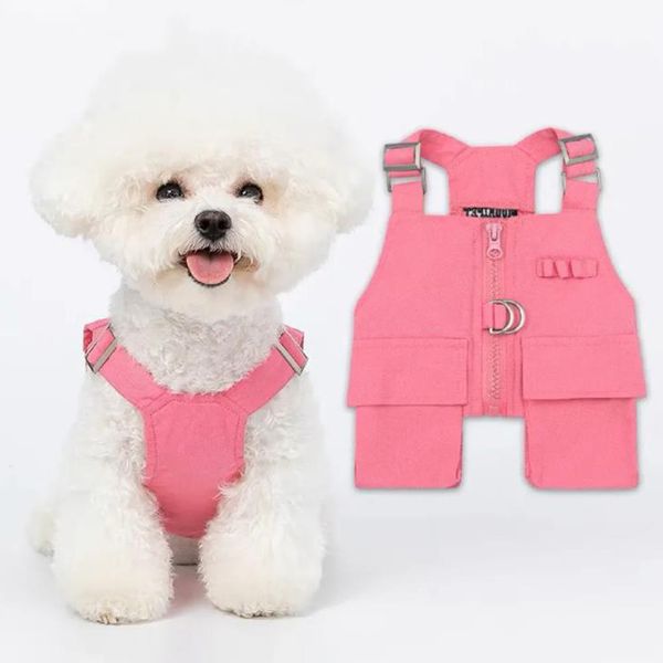 Nuove forniture per animali domestici Abbigliamento per cani di design Accessori per cani moda Primavera Autunno Bixiong Cucciolo Schnauzer Teddy Canotta sottile con anello di traino Migliore qualità