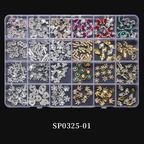 Falsche Nägel Nail Art Dekorationen Set 3D Kristall Charms Diamant DIY Legierung Luxus Schmuck Edelstein Maniküre Zubehör Versorgung 230520