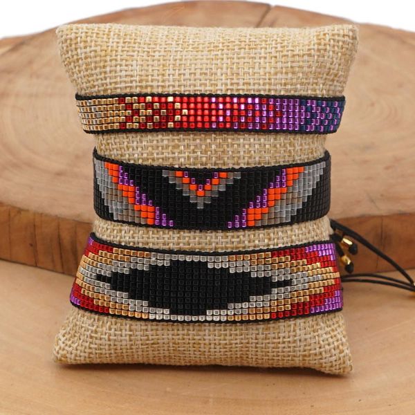 Braccialetti di braccialetti fatti in tema artigliati fatti a mano del braccialetto per tela per seme di seme di seme di seme di seme di seme Pulsera gioielli messicani da donna