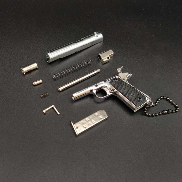 Новинки, которые едят курицу Pubg 1 3 Metal Metal Model Model Empire Impire 1911 Снительный