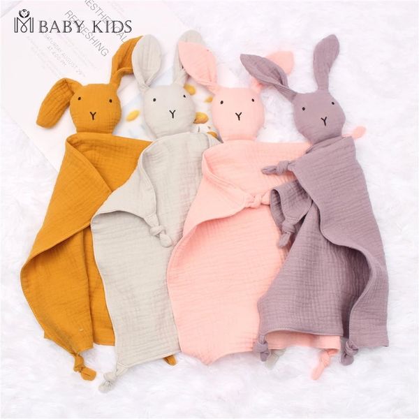 Coperta di mussola di cotone per bambini Coperta morbida per neonati Bambole per dormire Moda per bambini Giocattolo per dormire Lenire Bavaglini per asciugamani