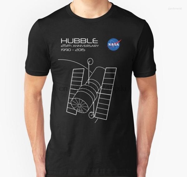 Herren T-Shirts 25. Jahrestag Unisex T-Shirt Hubble Telescope Shirt Damen Herren Kurzarm T-Shirt