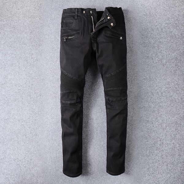 Herren Luxus Skinny Denim Lila Jeans Designerhosen Hiphop Skinny Men Denim Zerrissene Jogger Hosen Männliche Falten Jean Hosen Damen Frauen Liebhaber Kleidung