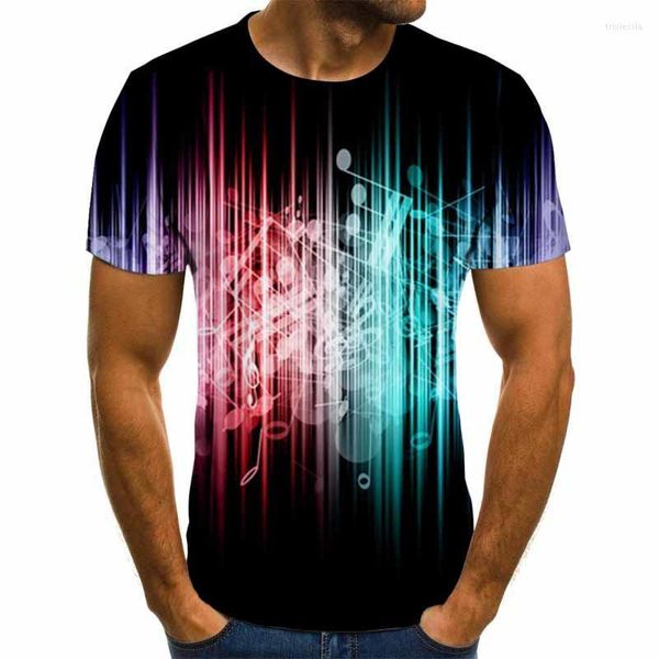 Herren T-Shirts S Anime 3D-Druck Lustiges Musikhemd Männer Frauen FashionT-Shirt Sommerstil Tops T-Shirt Top T-Shirt