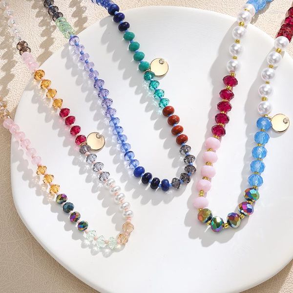 Подвесные ожерелья великолепные и красочные ожерелья из бисера летняя распродажа Ombre Beads Spec для женщин в Европе Америка