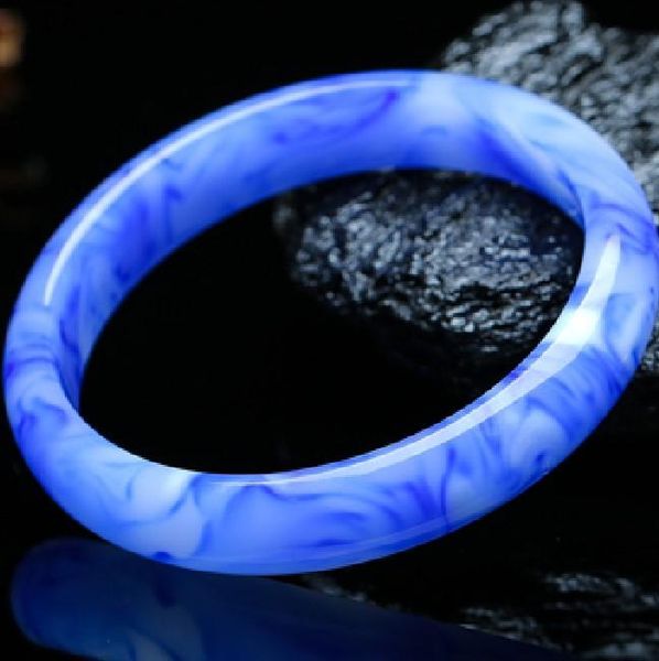 Pulseiras naturais jades reais pulseiras chinês azul jade pulseira charme jóias acessórios de moda handcarved sorte amuleto presentes
