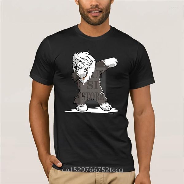 Camisetas de camisetas masculinas Camisa de moda de verão fofa cães de cão de cães de cão de pastor velho e engraçado masculino de baixo preço steampunk color para homens