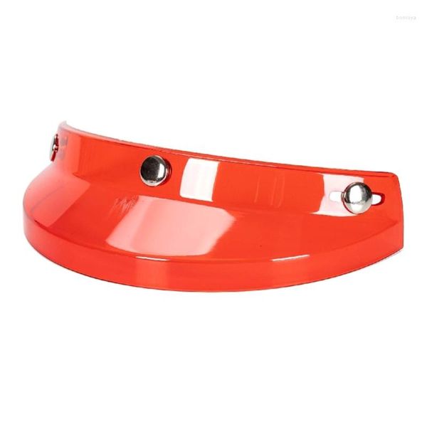 Capacetes de motocicleta 3 Capacete de snap-Button Visor Universal Wind Shield para Helmet de Motocicleta de Face Aberta