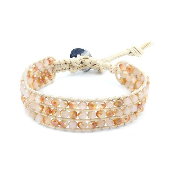 Identifikation Mode Boho Armbänder für Frauen DIY handgemachte gewebte Armband Kristall Perlen String Charm Schmuck Freunde Geschenk Drop Deli Dhash