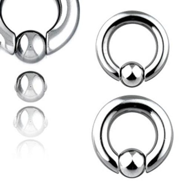 Серьги BCR Ball Close Ring Кольцо для сосков Пирсинг XXL BCR Ring Clip In Spring Ball Пленница Серьги принца Альберта Рок Вагинальное кольцо Тело