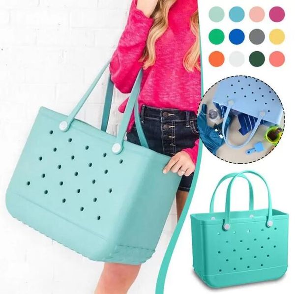 New Bogg Bag Mensageiro de luxo PVC PVC plástico à prova d'água Basquete de praia Bolsas de cesta feminina grande designer bolsas bolsas de bolsas de armazenamento de armazenamento de estoque de embreagem