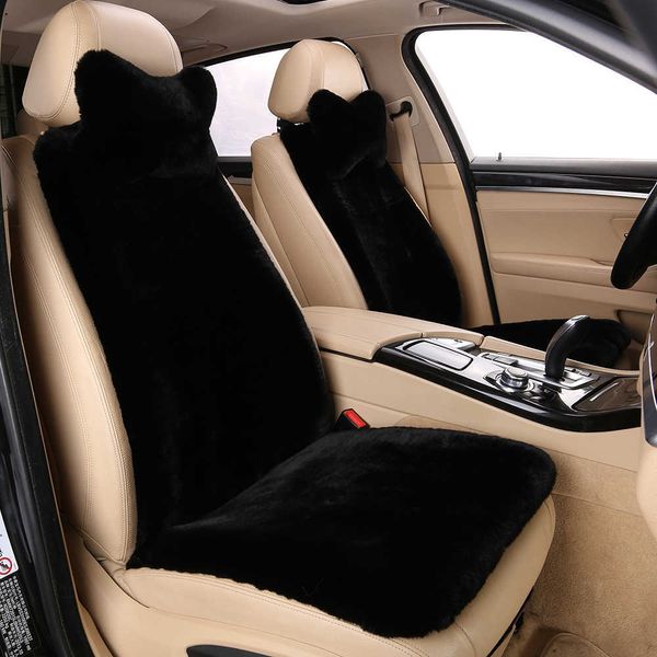 Cushions Car Cover с подголовником искусственной плюшевой протектора Lada Toyota Universal Winter Front Seat Pad для Auto AA230520