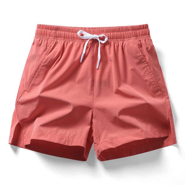 Shorts masculinos shorts esportivos masculinos zip pocket sólido liso solto tipo verão elástico cintura prateleira shorts casuais calças de praia para masculino aa230520