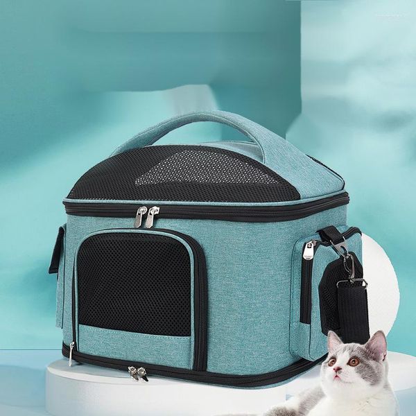 Coprisedili per auto per cani Borsa da viaggio multifunzionale per animali domestici Borsa a tracolla pieghevole per gatti Forniture Accessori Gabbia per cuccioli traspirante