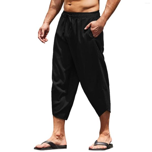 Pantaloni da uomo Baggy Cotton Harem Men 2023 Summer Japanese Vintage Retro Women Hip Hop Plus Size Gamba larga Pantalon Jogging