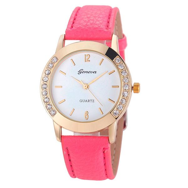 Orologi da polso 2023 Moda Casual Orologi Donna Ginevra Cinturino in pelle Orologio al quarzo Vendita di liquidazione Montre Femme