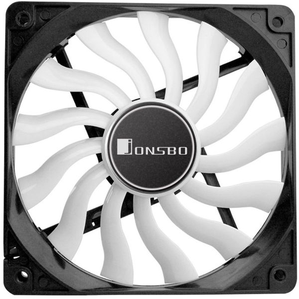 Joshberg 12020 Fan de chassi ultrafino 12 cm de computador silencioso de 12V com alta dissipação de calor e sem luz