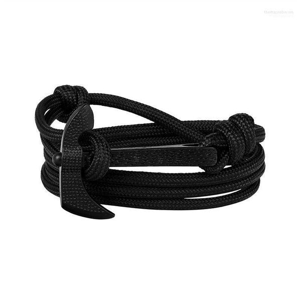 Link Armbänder Kette JAAFAR 2023Herren Leder Armreif Herrenmode Schmuck Muster Axt Nylon Seil Schmuck Armband Punk