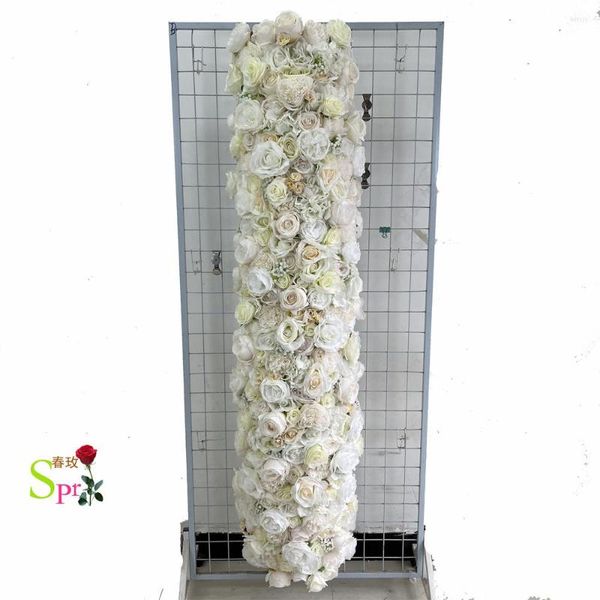 Flores decorativas SPR Supplimentos de casamento Artificial Artificial Flower Bespoke Recepção Lua Portão do portão Anel de cenário Arco da moldura
