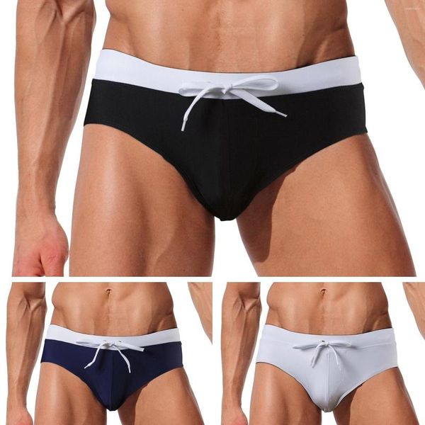 Mutande Pantaloncini da uomo Pantaloncini da bagno da uomo Slip doppi da uomo Mesh Glutei Sollevamento perizoma Traspirante Lace Up Lobster Trunks