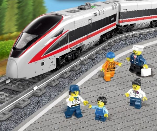 Atacado Brio Train Mini blocos de trem Lepin Zug Series Electric Rail Train Children Toys Puzzle Puzzle Building Brinquel Brey