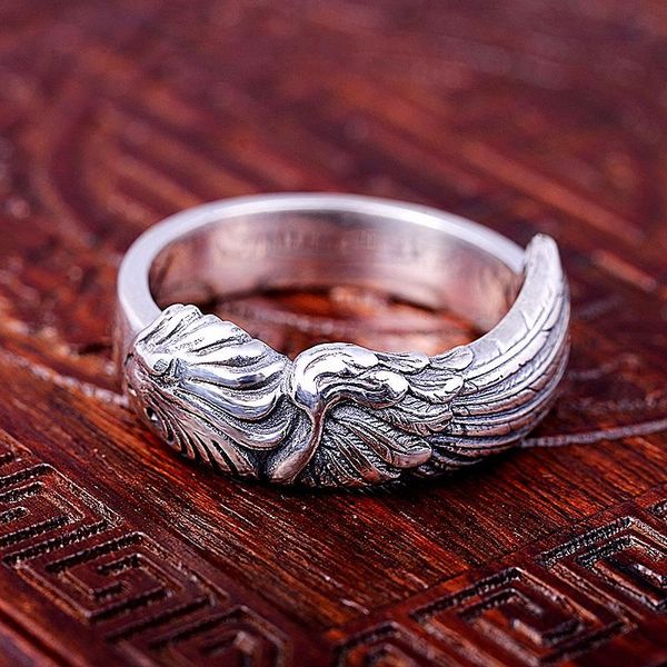 Rings de cluster jogo FF8 Final Fantasy VIII LionHeart Lion 925 Sterling Silver Ring Band for Men Jewelry Ffviii Cosplay Props Gifts Boys Boys