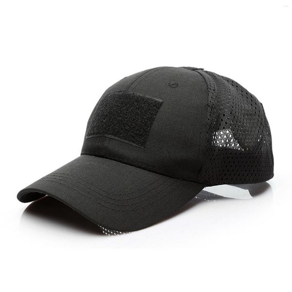 Bola tampa de bola masculino feminino neutro de verão grade sólida baseball hat hat visors paciência correndo chapéus