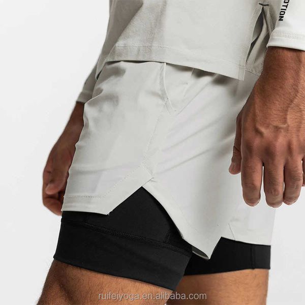 2023 Offdesigner Männer Shorts Sommer Mode Strand Hosen Hohe Qualität Neue Custom Quick Dry 2 in 1 5 Zoll Liner Mesh Gym Athletic Nylon Polyester Laufen Workout Biker Bas