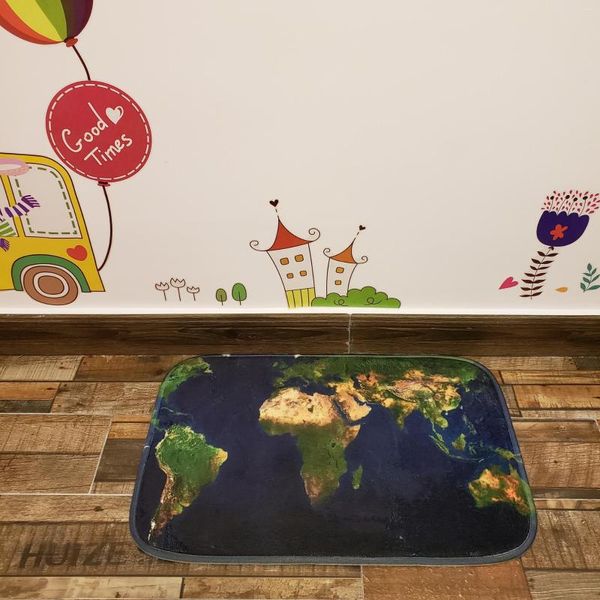 Tappeti 40x60 cm Ingresso Creativo Divertente Gomma 3D Tappeto Stampato Per Pavimento Porta Soggiorno Cucina Bagno Tappetini Antiscivolo