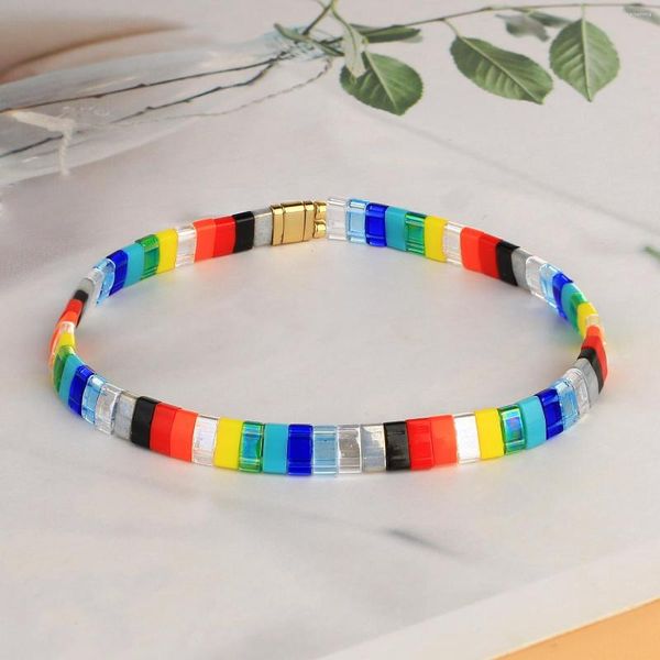 Strand KELITCH Braccialetti elasticizzati colorati Tila Beads Boho Fashion Bangle Charm Gioielli da donna Accessori fatti a mano Commercio all'ingrosso