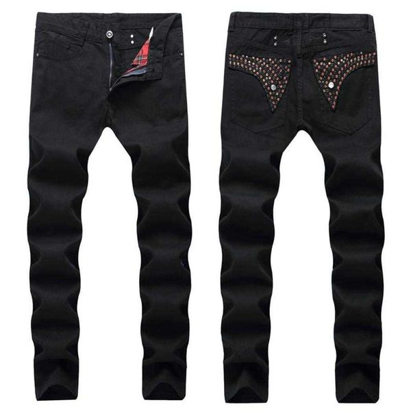 2023 Neue Herren Straight Slim Fit Biker mit Reißverschluss Kleidung Distrressed Hole Streetwear Style Luxus Robin Jeans