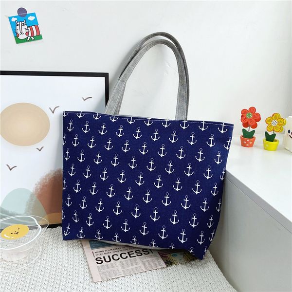 Marsupi Moda Pieghevole Donna Borsa a mano di grandi dimensioni Tote Donna Casual Fiore Stampa Tela Graffiti Borsa a tracolla Spiaggia Bolsa Feminina 230520