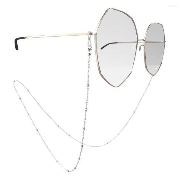 Ketten Perle Brillen Halskette Elegante Brillenhalteriner -Perlen -Gurthalter Lesen Metall Sonnenbrille Kabel Lanyard Hals