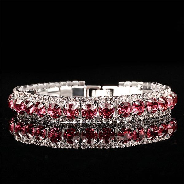 Bangle Diwenfu Echt 925 Sterling Silber Ruby Wrap Armbänder für Frauen Ruby Topaz Gemstone Pulseira Feminina Party Silber 925 Schmuck Schmuck