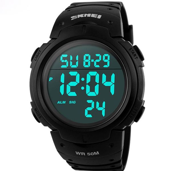 Armbanduhren Mens Sports Uhren tauchen 50m Digital Led Military Watch Men Fashion Casual Electronics Uhr