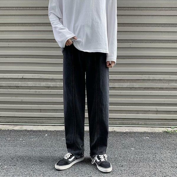 Jeans masculinos Super fogo calças casuais da marca coreana Versátil LONCE CINZEIRA MODA HIP HIPMEN