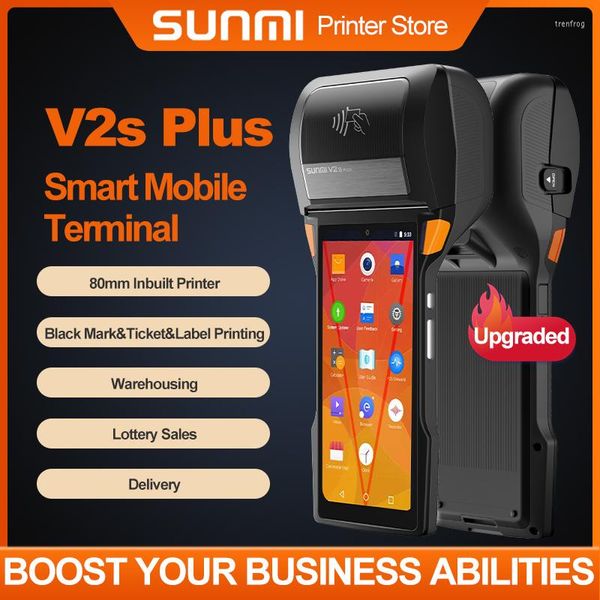 V2SPLUS 80mm Android11 ​​Caixa de mão POS POS PDA PAR