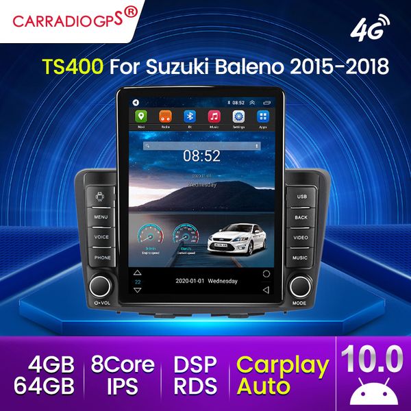 9.5 pollici Tesla Dello Schermo IPS per Suzuki Baleno 2015-2018 Android Car Dvd Radio Stereo WIFI GPS Lettore Multimediale di Navigazione