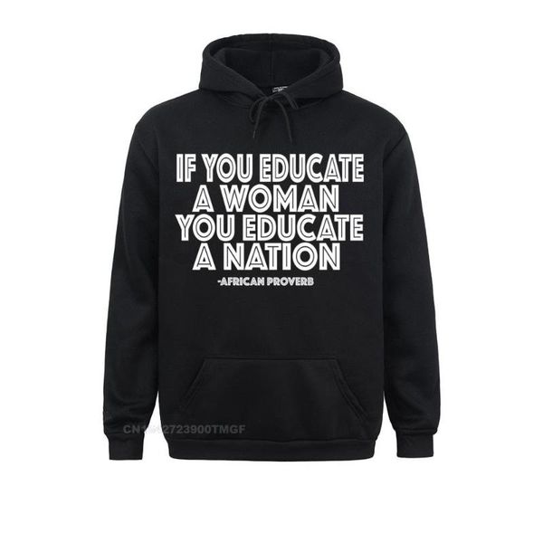 Erkek Hoodies Sweatshirts Kadın Tarih Ayı Afrika Atasözü Melanin Sweatshirt Uzun Kollu Sonbahar Erkekler Eşsiz Giysiler Komik