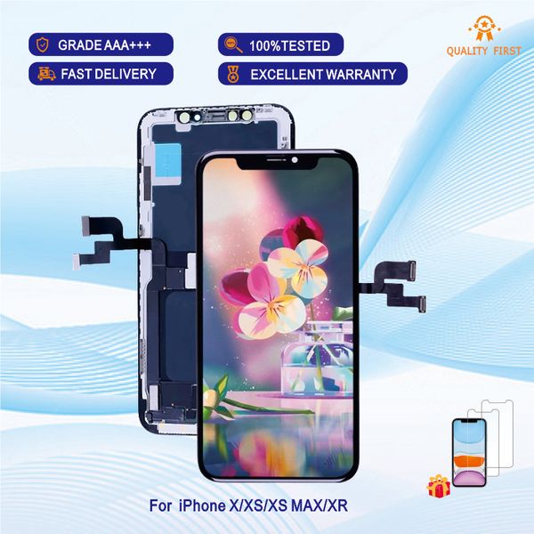 QUALIDADE ATACADO AAA+++ Painéis JK INCELL Visor LCD para iPhone X Touch Digitador Tela Completa com Substituição do Conjunto do Quadro