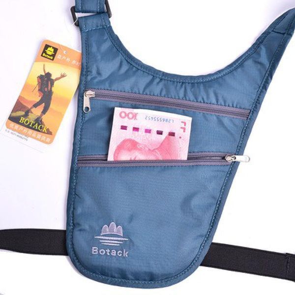 Bolsas ao ar livre Saco de peito cruzado ultrafino para homens Mulheres ombro O ombro Certificado de Viagem do Agente Certificado de Viagem Anti-roubo Anti-roubo