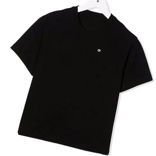Designer Kinder Sommerkleidung Mode Brief Druck Top Kinder Kurzarm Kinder T-Shirts 2 Farben Hohe Qualität DHgate