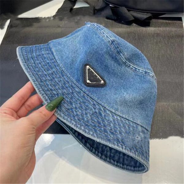 Erkek Bayan Kova Şapkası Tasarımcıları Geniş Kötü Şapkalar Güneş Bonnet Beanie Beyzbol Kapakları Snapbacks Açık Denim Sunbonnet