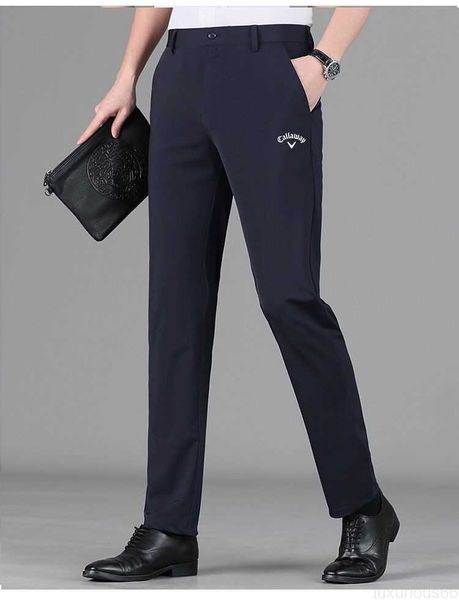 Мужские брюки 2023 весенние мужские брюки для гольфа высококачественная мода повседневная мужская дышащая J -Lindeberg Golf Clothing Мужские брюки для гольфа для гольфа