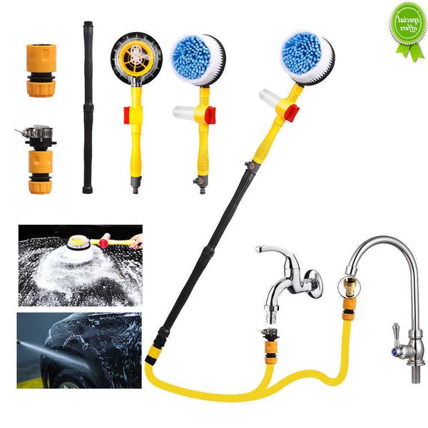 Auto Neue Multifunktionale Auto Reinigungsbürste Werkzeug Automatisch Chenille Bürstenkopf Wasserpistole Schaum Lancer Außen Autowaschbürste Kit