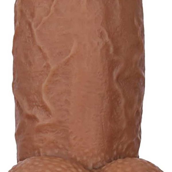 Factory Outlet Doppelschicht aus geruchlosem Silikonmaterial, riesige Dildos, leistungsstarke Saugnäpfe, Bälle, G-Punkte, Sexspielzeug für Erwachsene (8,3 Zoll)