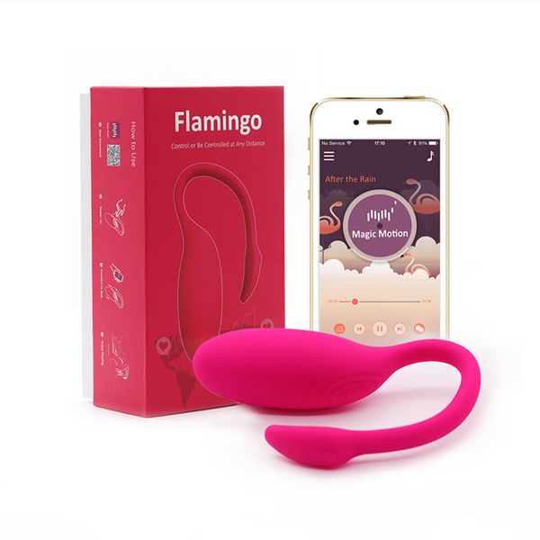 Toys adultos Magic Motion Aplicação inteligente Aplicação Bluetooth Vibrador Sexo Toy Feminino Controle remoto Flamingo Clitoris GSPOT estimulador vaginal 230520